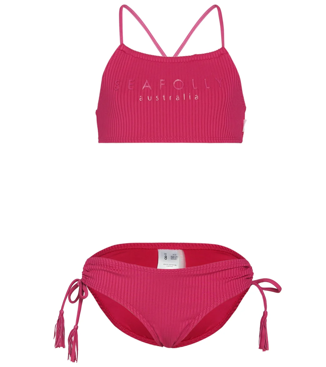 Seafolly Summer Essentials Two Piece Bikini Set (Big Kid) - Image 4