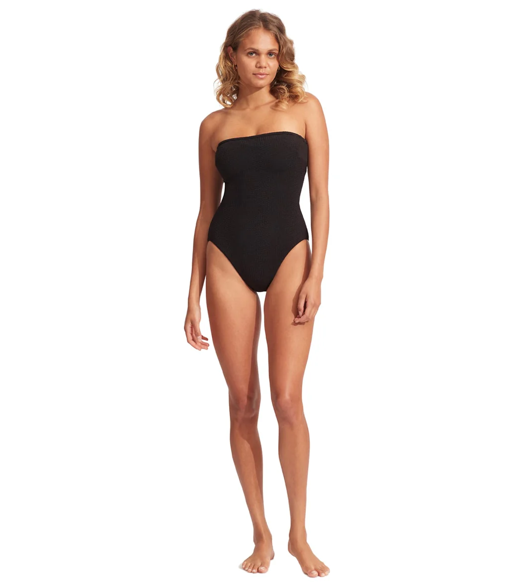 Seafolly Women's Sea Dive Bandeau One Piece Swimsuit (DD Cup) - Image 4