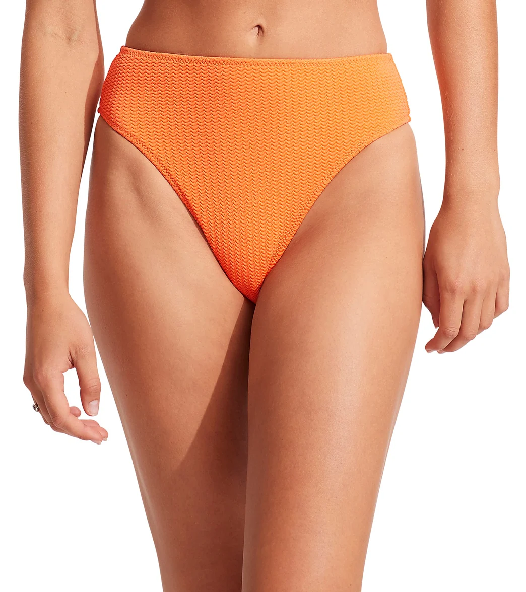 Seafolly Women's Sea Dive High Rise Bikini Bottom - Image 12