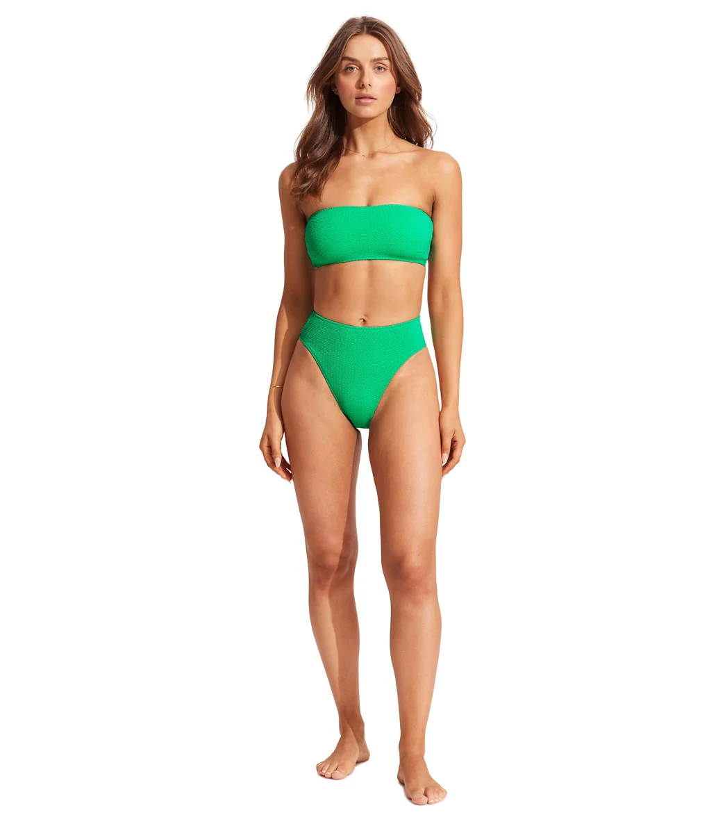 Seafolly Women's Sea Dive High Rise Bikini Bottom - Image 16