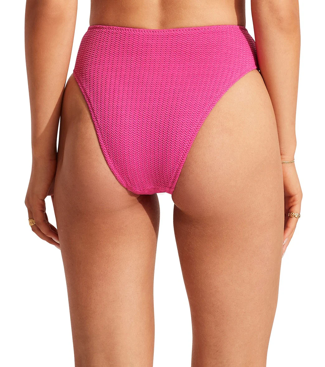 Seafolly Women's Sea Dive High Rise Bikini Bottom - Image 3