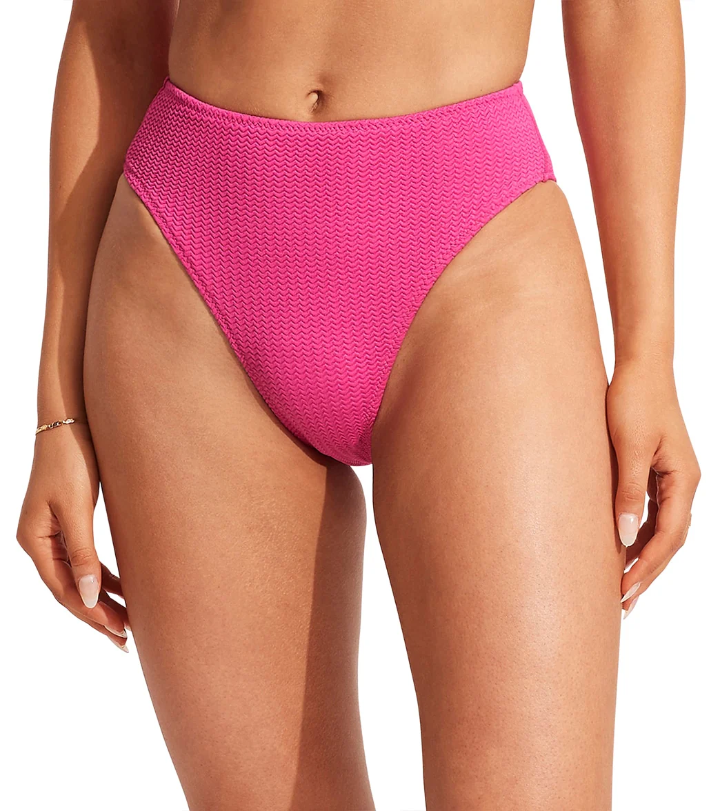 Seafolly Women's Sea Dive High Rise Bikini Bottom - Image 6
