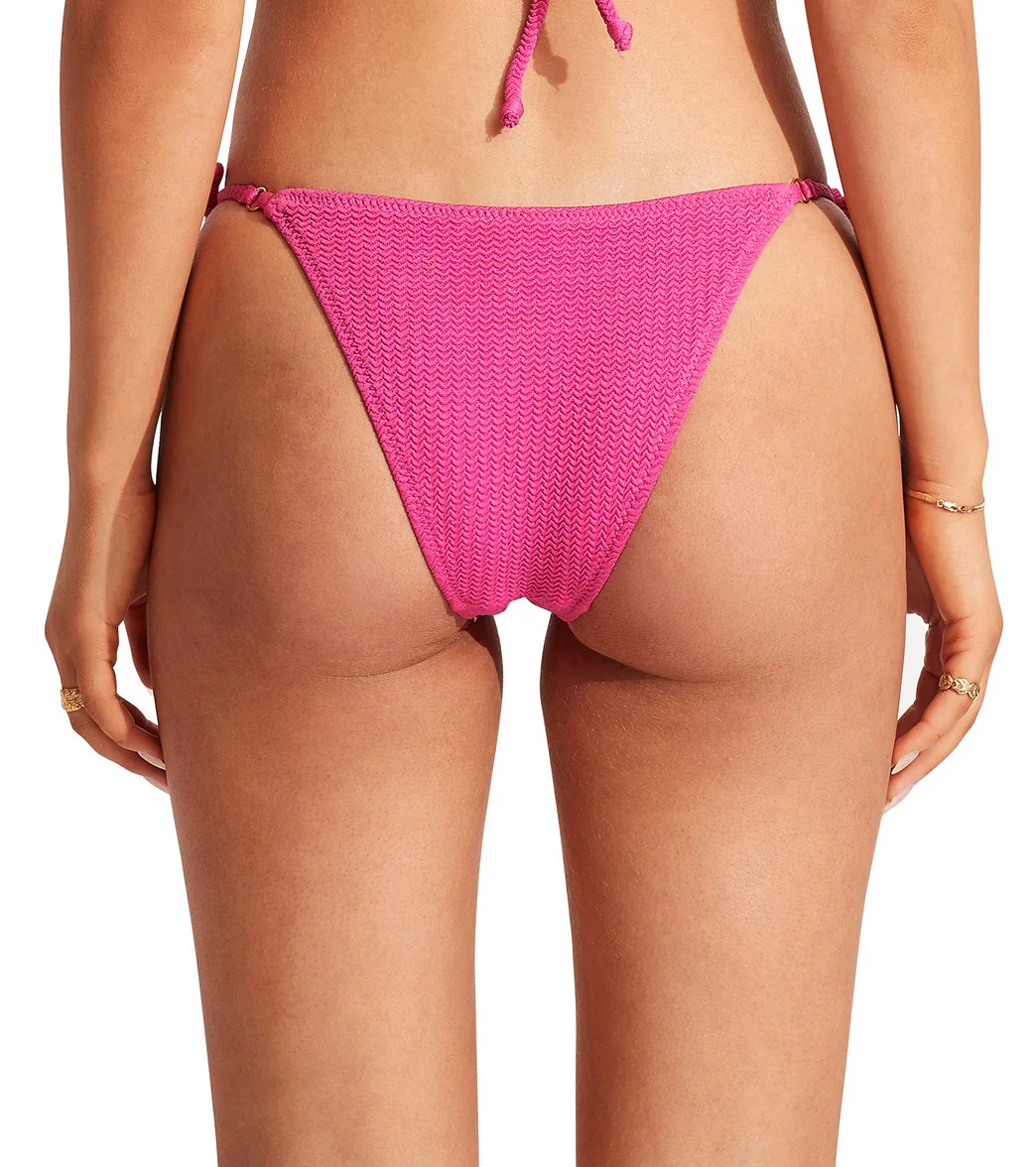 Seafolly Women's Sea Dive Tie Side Rio Bikini Bottom - Image 3