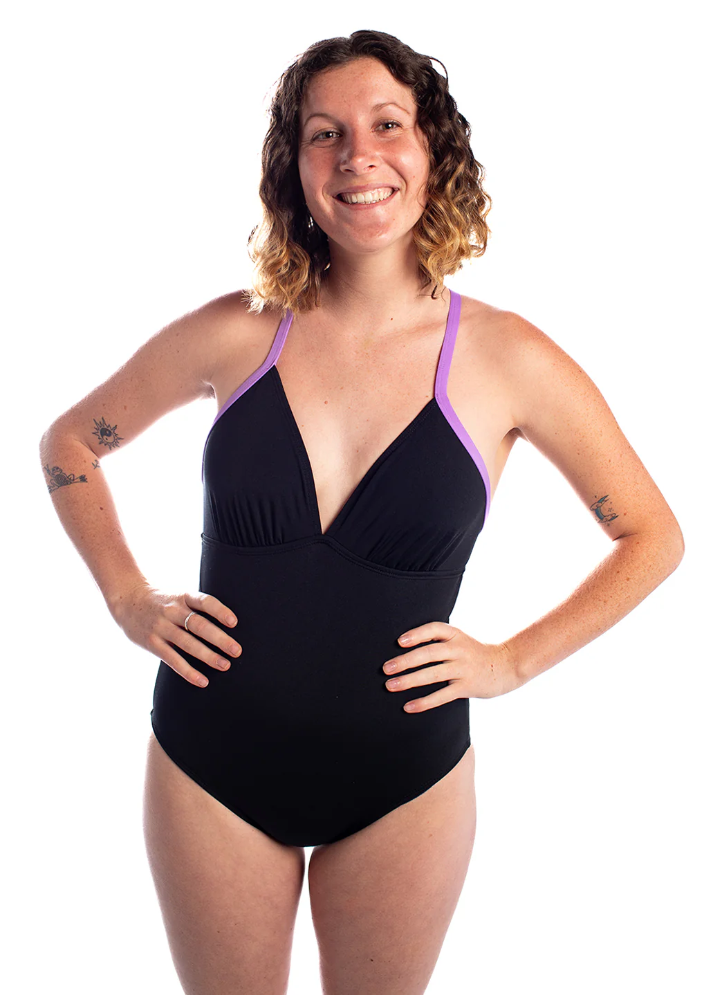 See Her Swim Women's The Breaststroke Triangle Top One Piece Swimsuit - Image 13