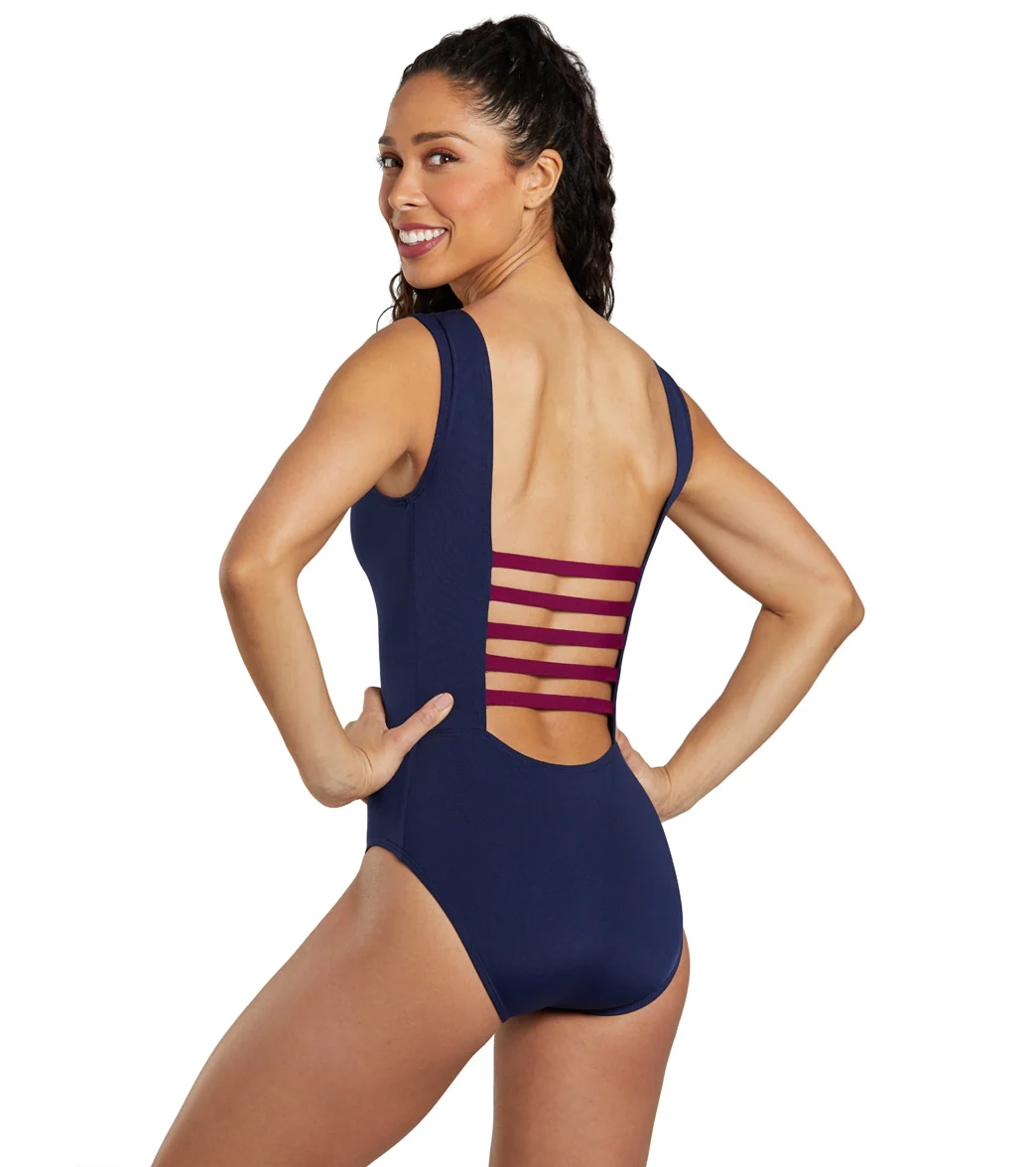 See Her Swim Women's The Freestyle High Boat Neck One Piece Swimsuit - Image 21