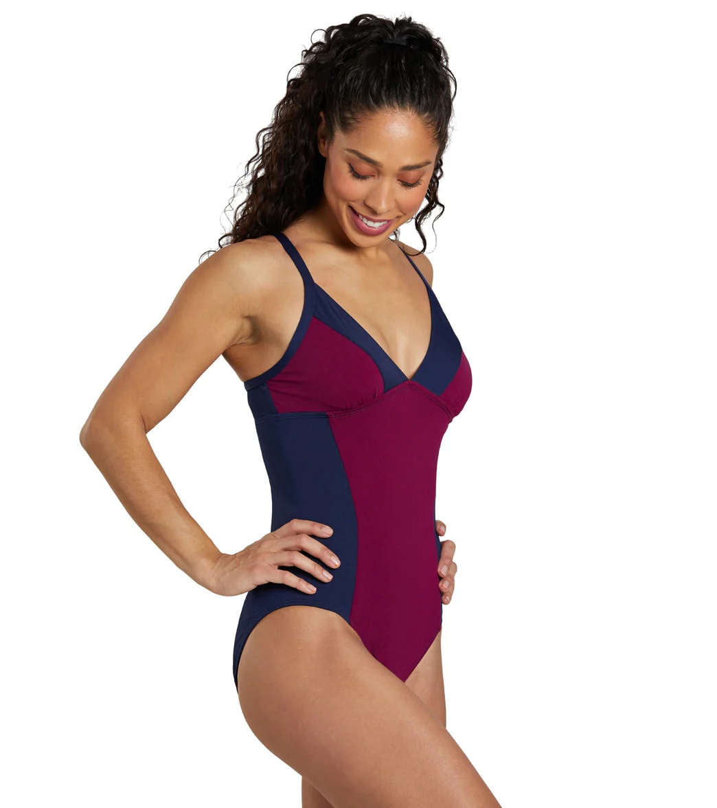 See Her Swim Women's The I.M. Triangle Top One Piece Swimsuit - Image 21