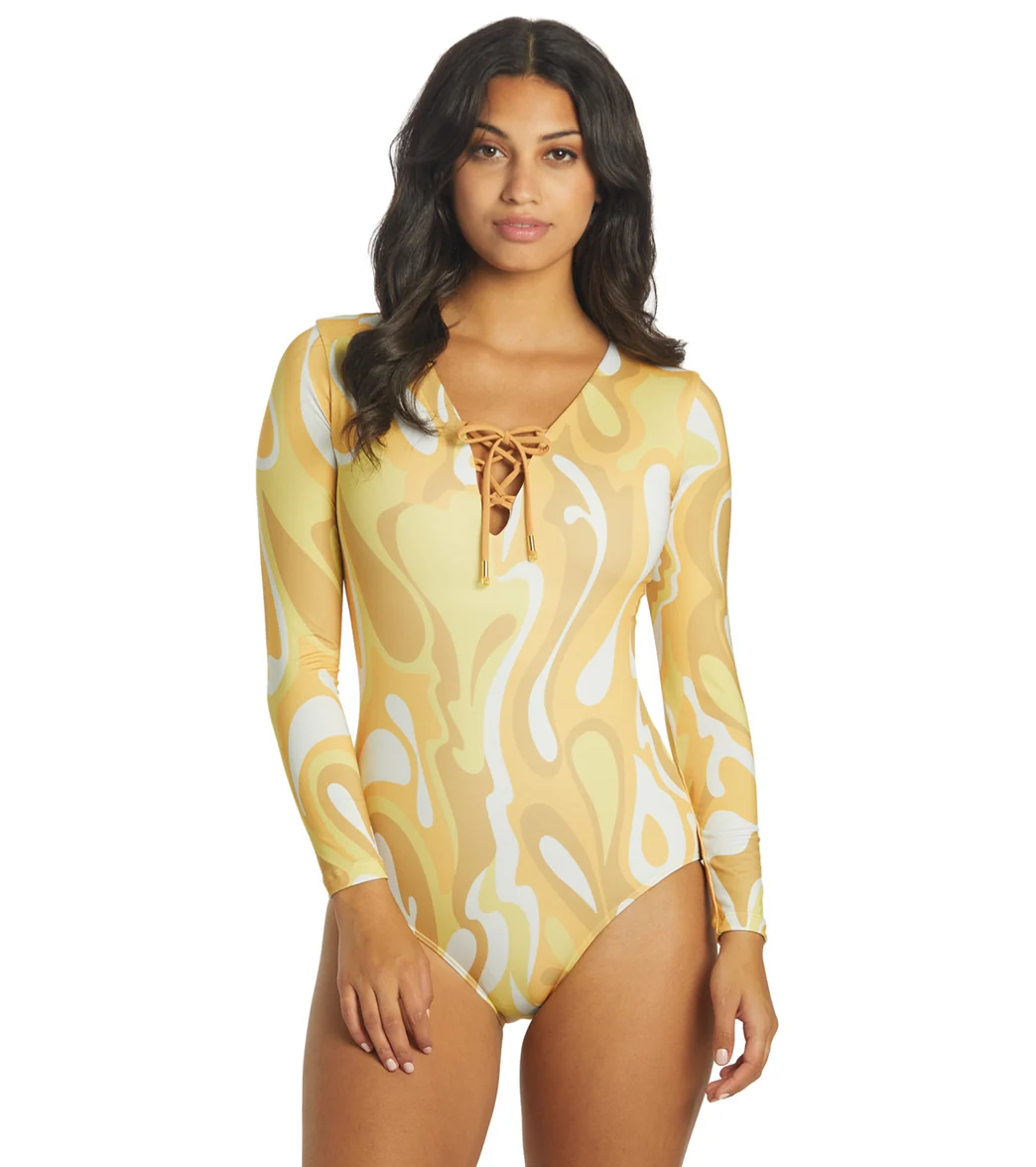 Seea Women's Solanas Long Sleeve One Piece Swimsuit - Image 7