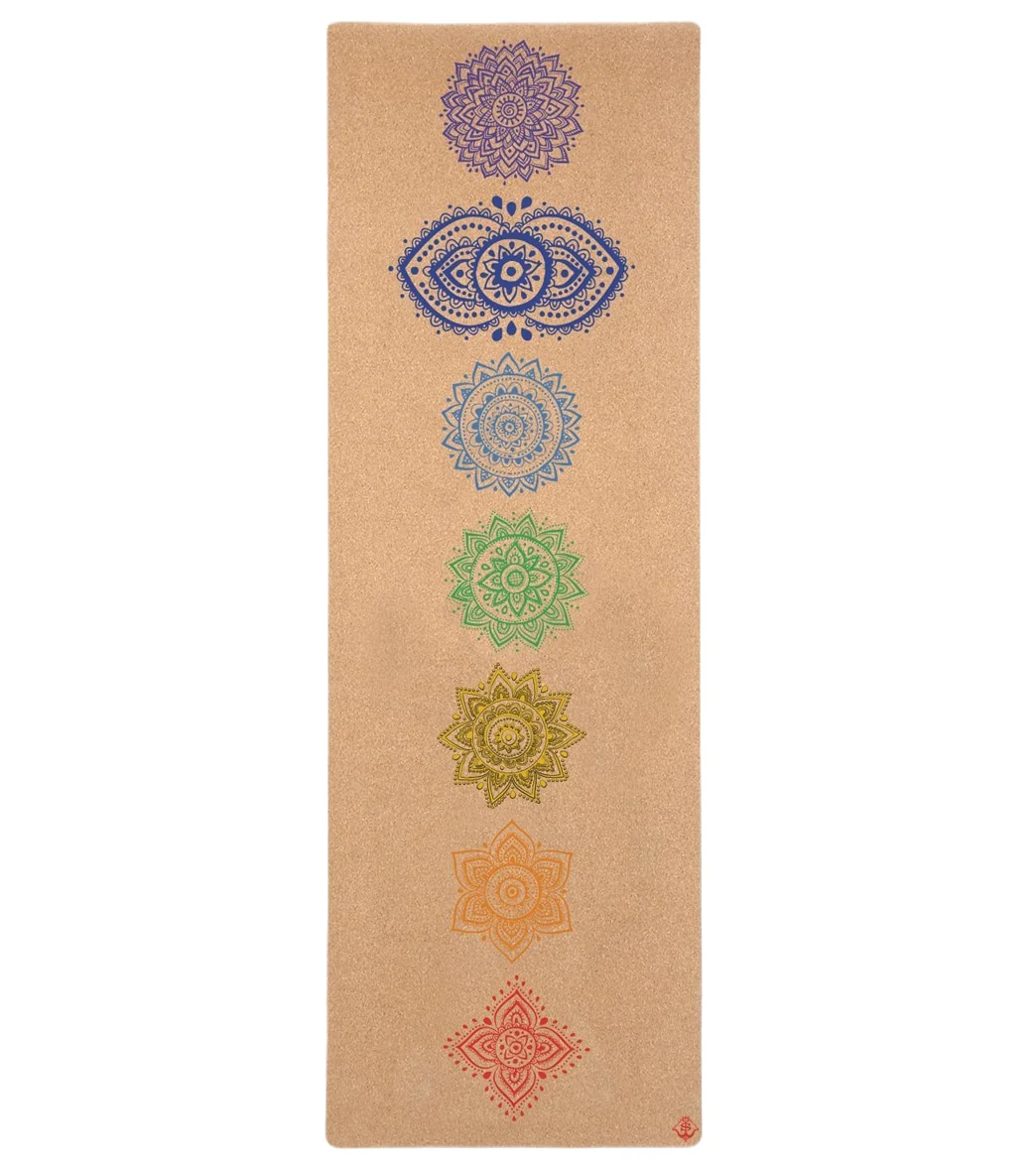 Shakti Warrior Chakra Pro Cork Yoga Mat 72" 3mm
