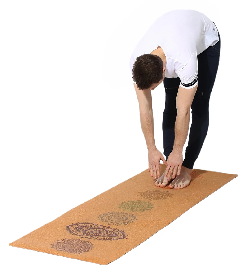 Shakti Warrior Chakra Pro Cork Yoga Mat 72" 3mm - Image 2