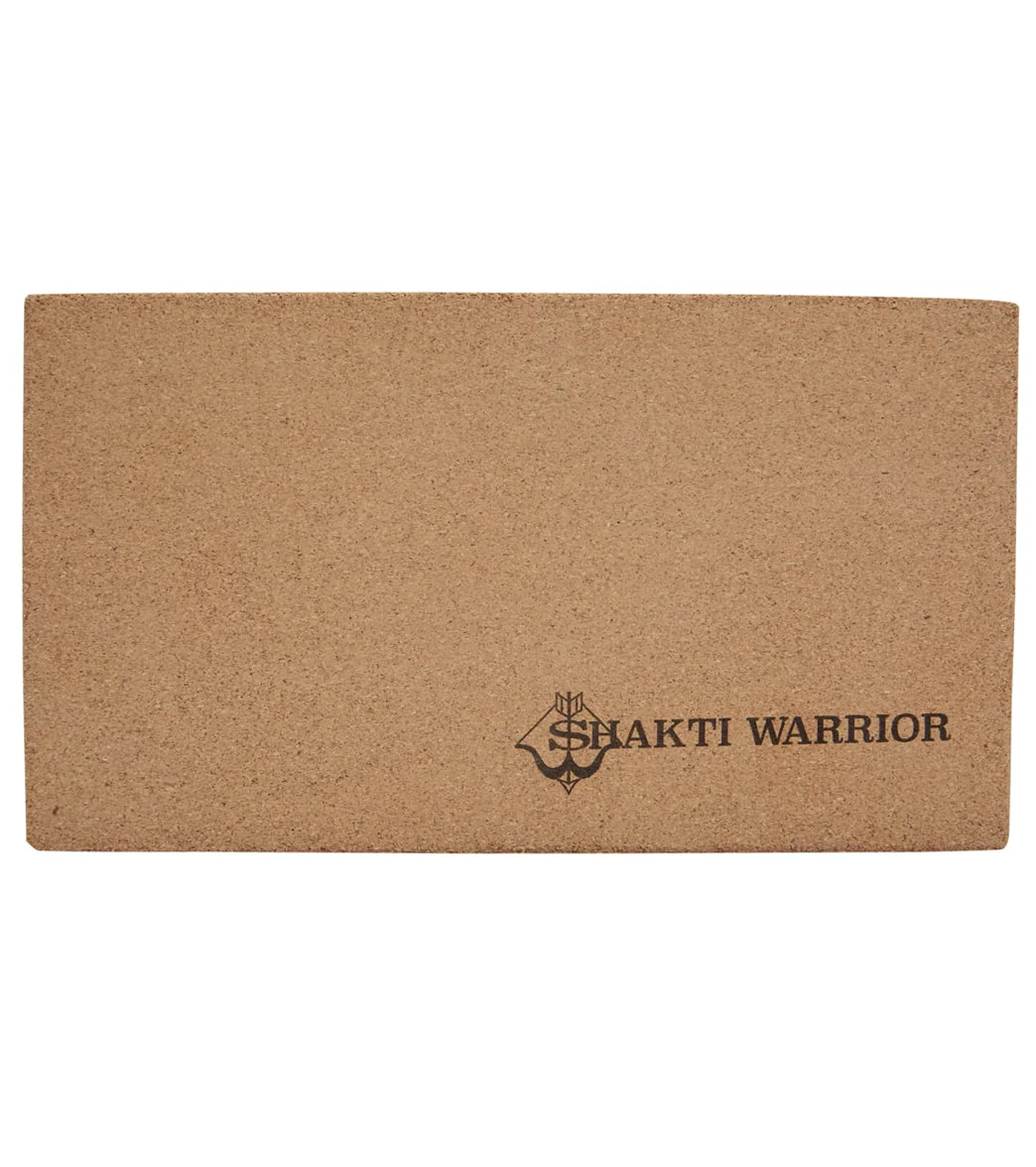 Shakti Warrior Surya Cork Yoga Block - Image 2