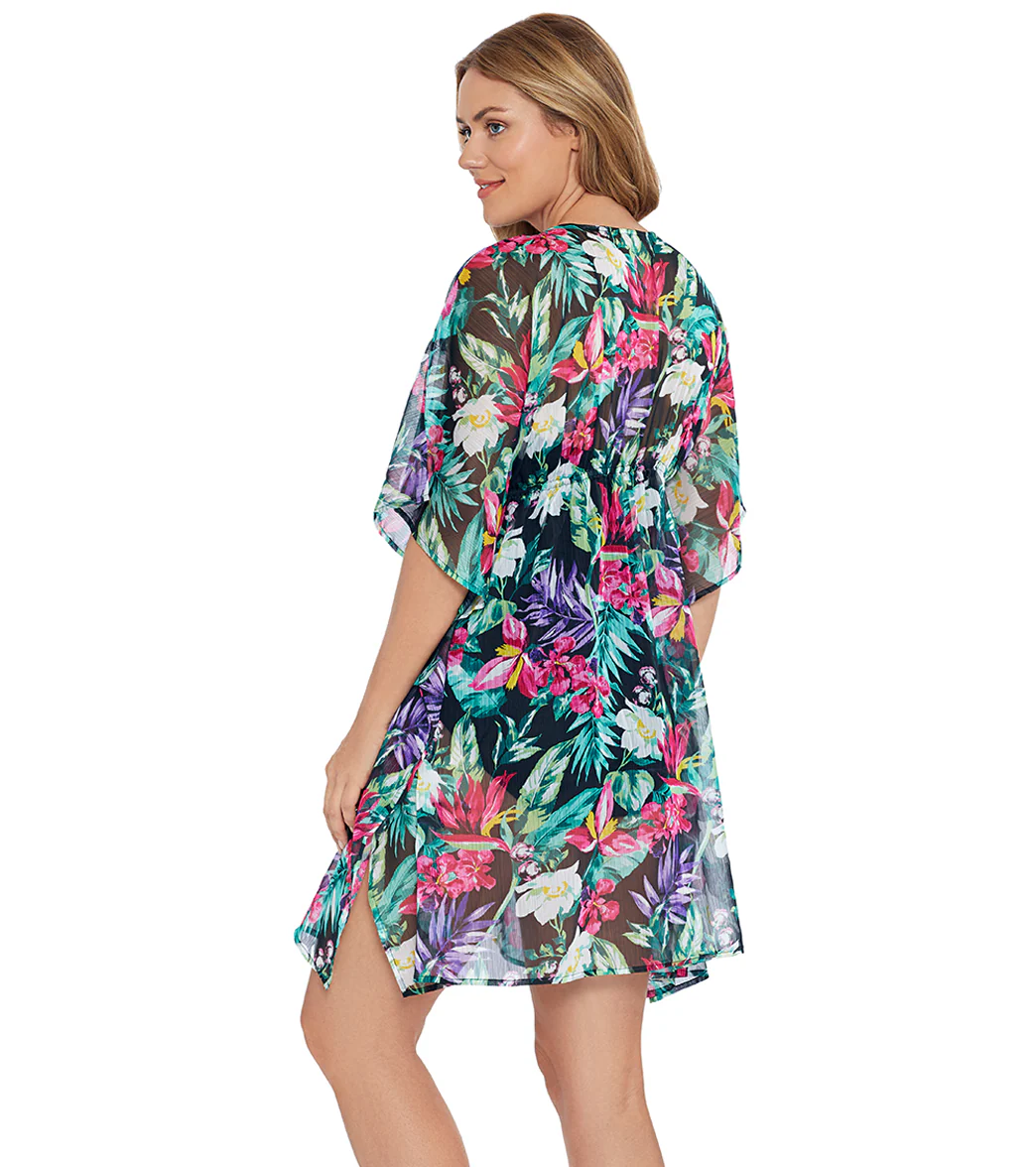 Shape Solver By Penbrooke Women's Mystic Tropic V Neck Tunic - Image 2