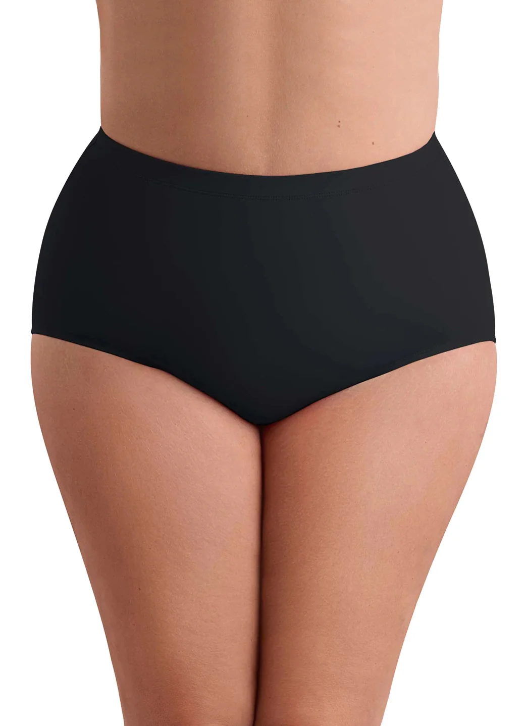 Shape Solver By Penbrooke Women's Plus Size Divine Solids Bottoms Basic Bikini Bottom - Image 2