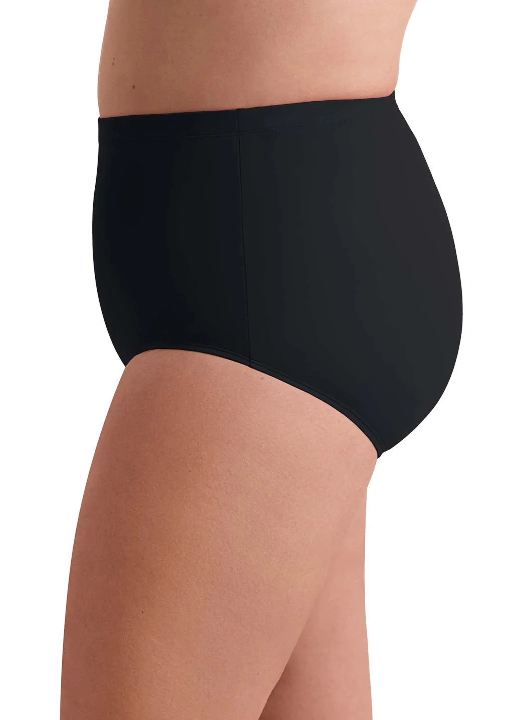 Shape Solver By Penbrooke Women's Plus Size Divine Solids Bottoms Basic Bikini Bottom - Image 4