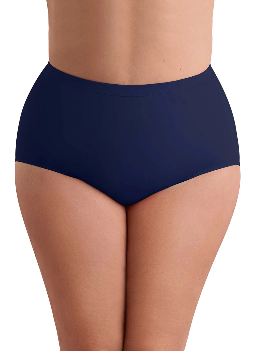 Shape Solver By Penbrooke Women's Plus Size Divine Solids Bottoms Basic Bikini Bottom - Image 7