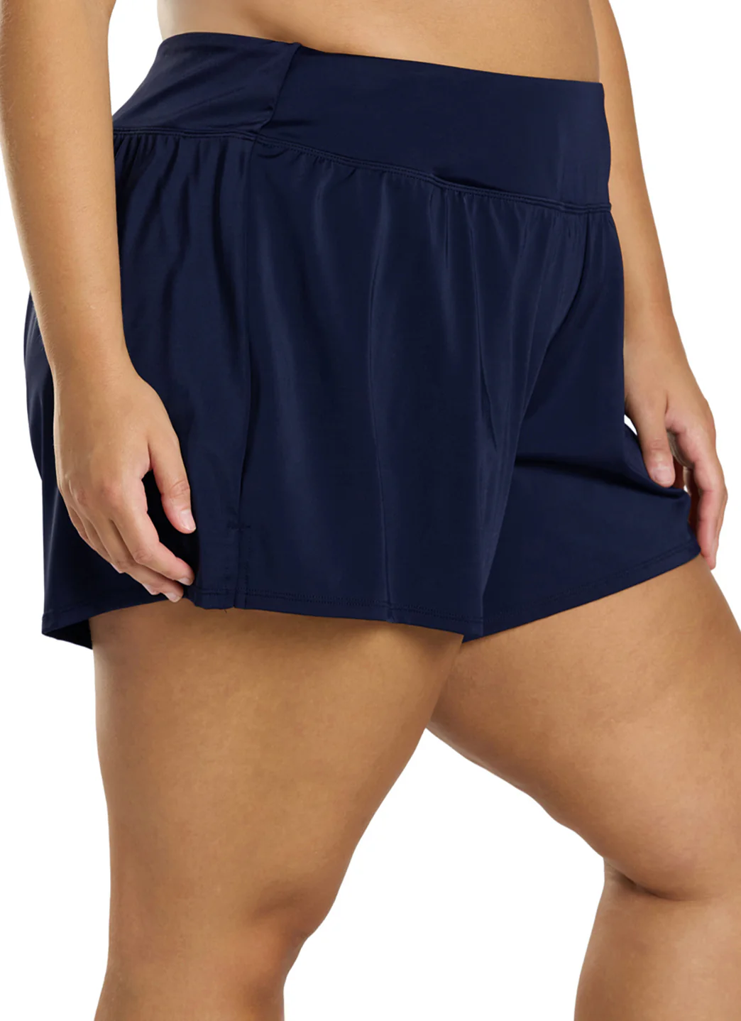 Shape Solver By Penbrooke Women's Plus Size Divine Solids Bottoms Swim Shorts - Image 10