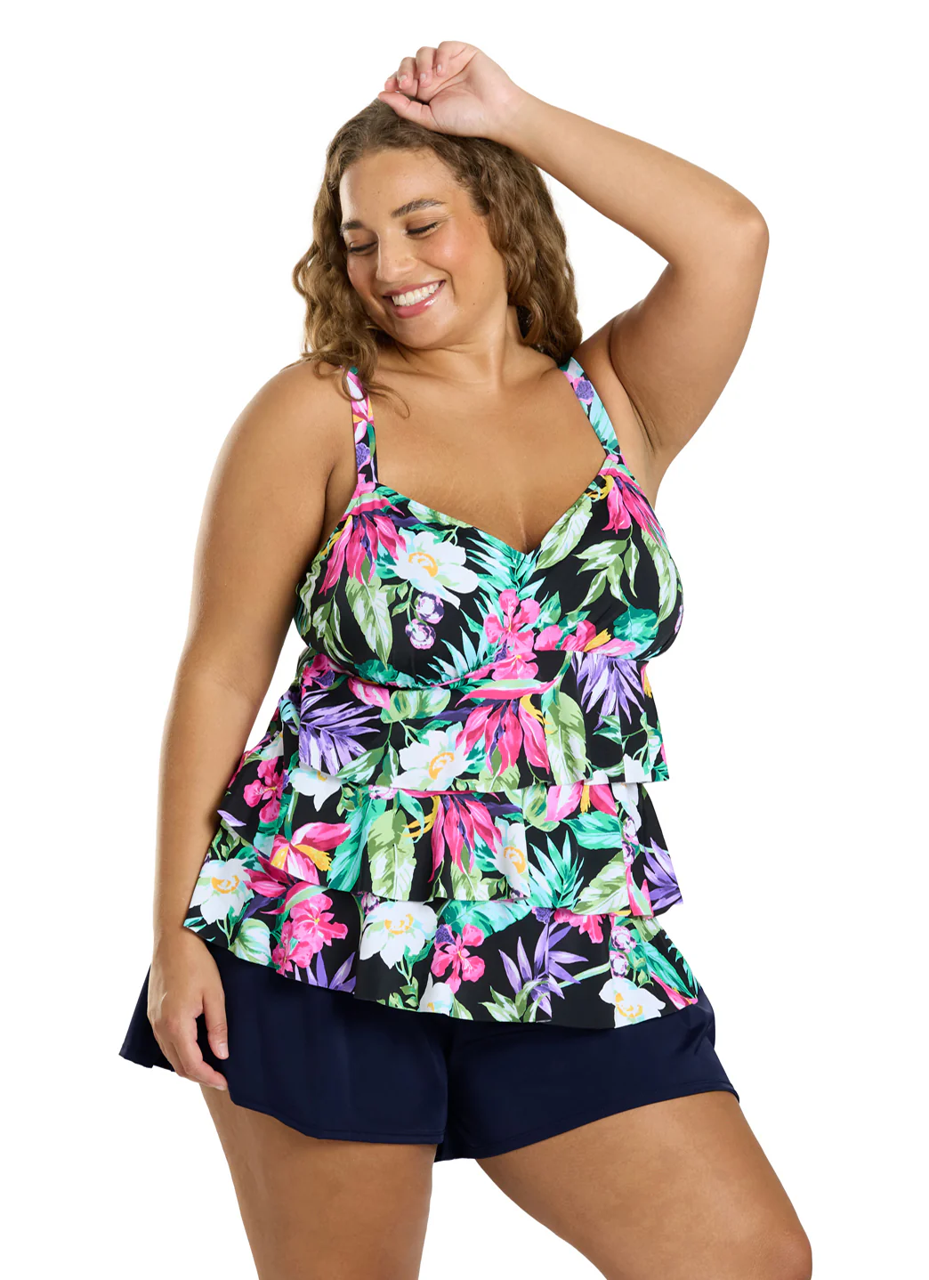 Shape Solver By Penbrooke Women's Plus Size Divine Solids Bottoms Swim Shorts - Image 12