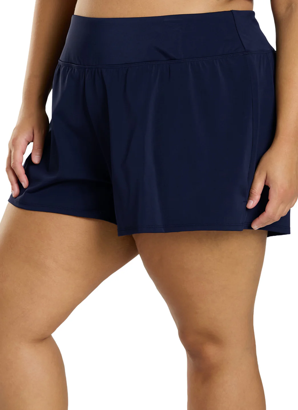Shape Solver By Penbrooke Women's Plus Size Divine Solids Bottoms Swim Shorts - Image 13