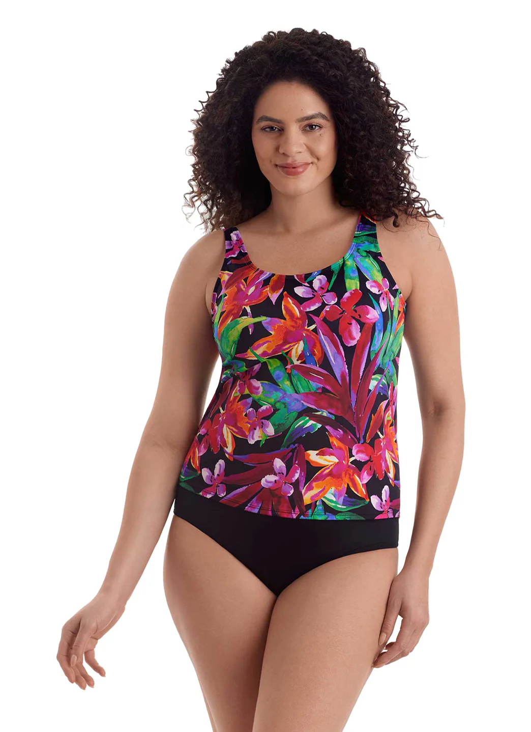 Shape Solver By Penbrooke Women's Secret Jungle Mastectomy Tankini Top - Image 3