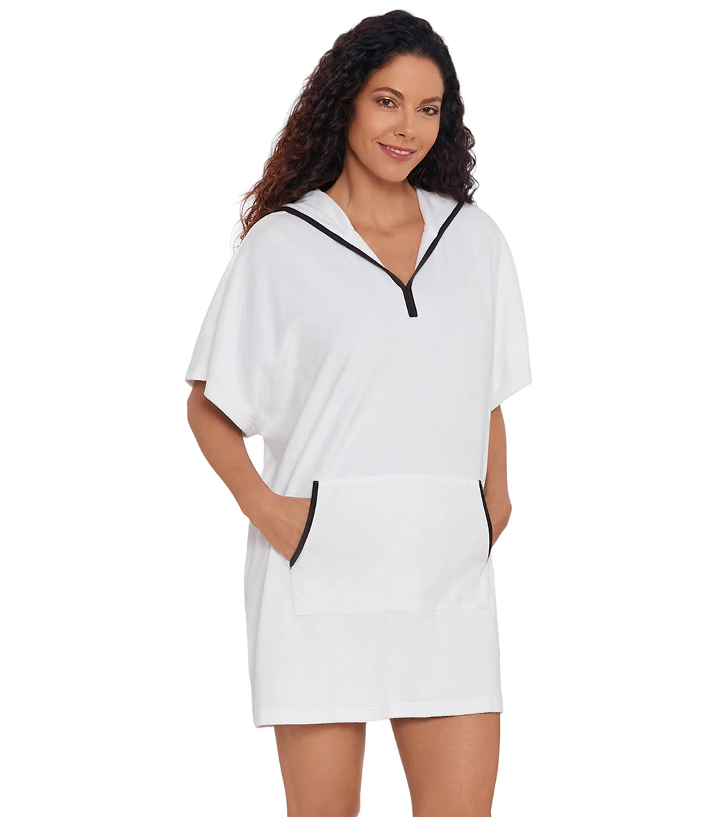 Shape Solver SPORT Women's Hooded Terry Pullover Cover Up