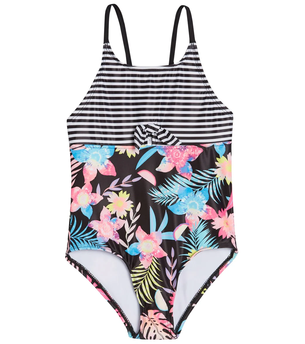 Shelloha Girls' Floral Fruit One Piece Swimsuit (Little Kid, Big Kid)