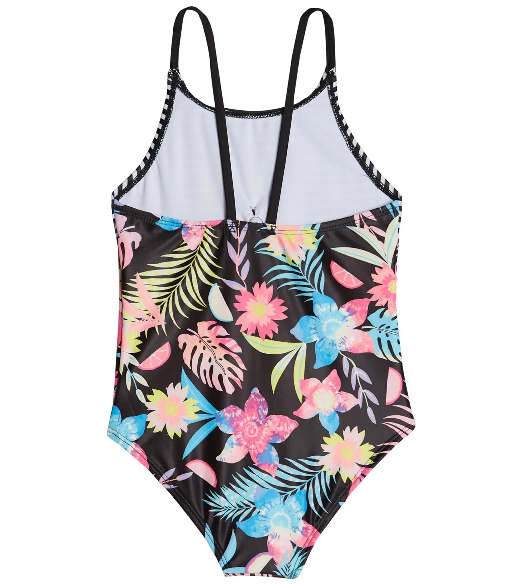 Shelloha Girls' Floral Fruit One Piece Swimsuit (Little Kid, Big Kid) - Image 2