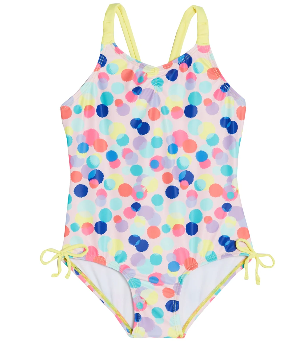Shelloha Girls' Party Confetti One Piece Swimsuit (Baby, Toddler)