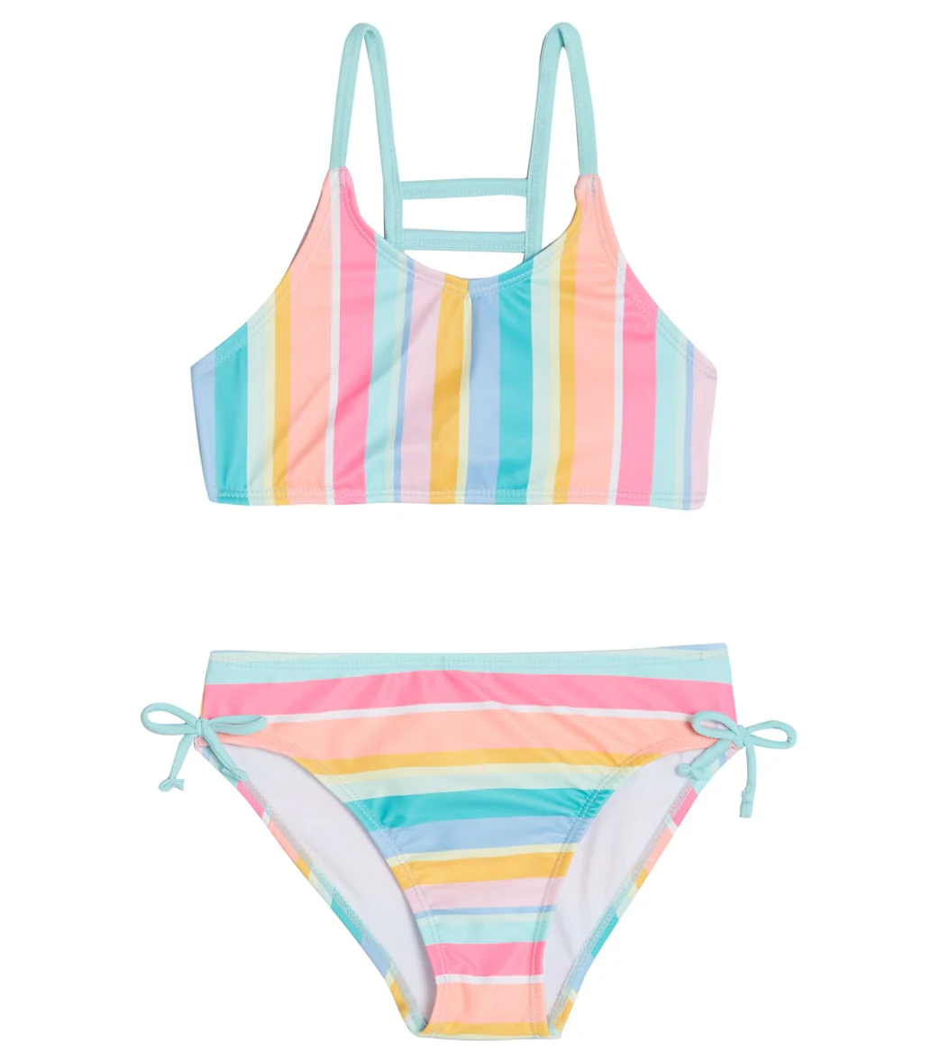 Shelloha Girls' Sparkled Seas 3 Piece Bikini Set (Little Kid, Big Kid) - Image 7