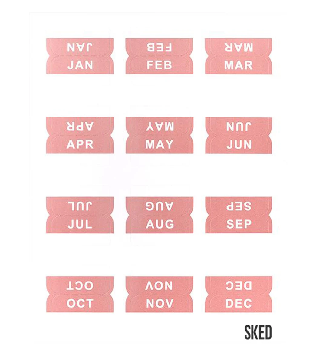 Sked Planner Monthly Tab Stickers