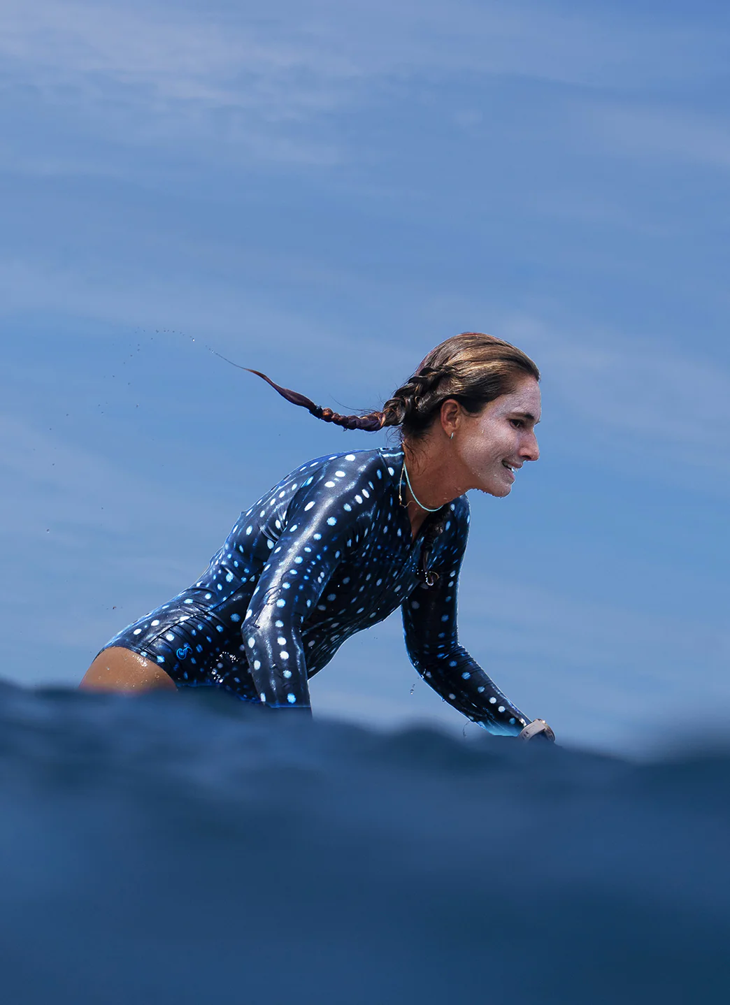 SlipIns Whale Shark Zippered Mini Long Sleeve One Piece Swimsuit - Image 9