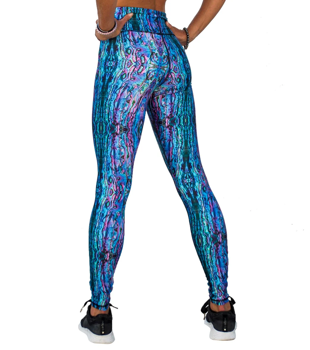 SlipIns Women's Pink Abalone Sea Swim Leggings - Image 4