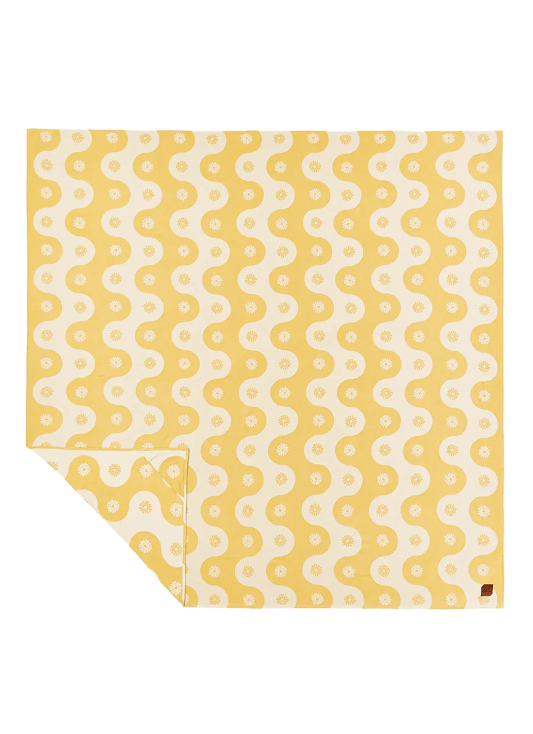 Slowtide Botanical Waves Oversized Throw Blanket