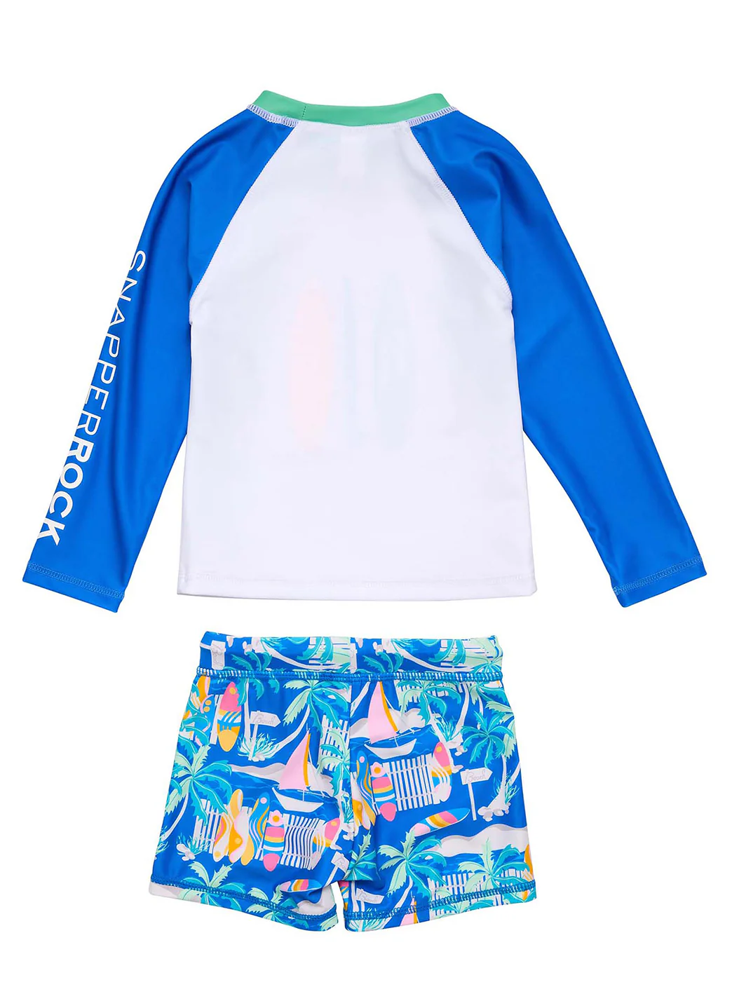 Snapper Rock Boys' Breakwater Beach Long Sleeve Rash Guard Set (Baby) - Image 4