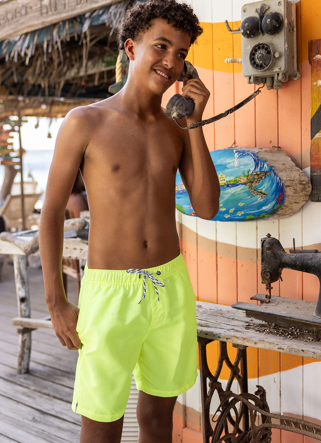 Snapper Rock Boys' Citron Comfort Lined Swim Trunk (Toddler, Little Kid, Big Kid) - Image 2