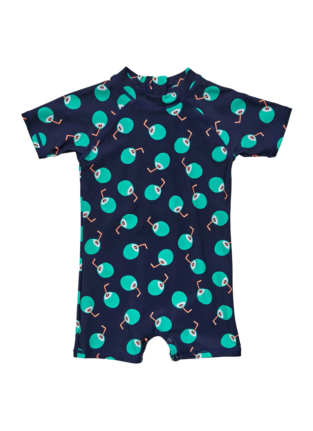 Snapper Rock Boys' Coco Logo Short Sleeve Sunsuit (Baby)