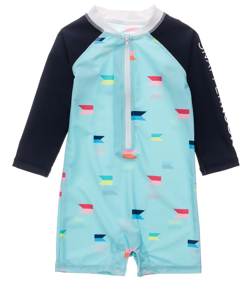 Snapper Rock Boys' Maritime Fliers Long Sleeve Sunsuit (Baby, Toddler)