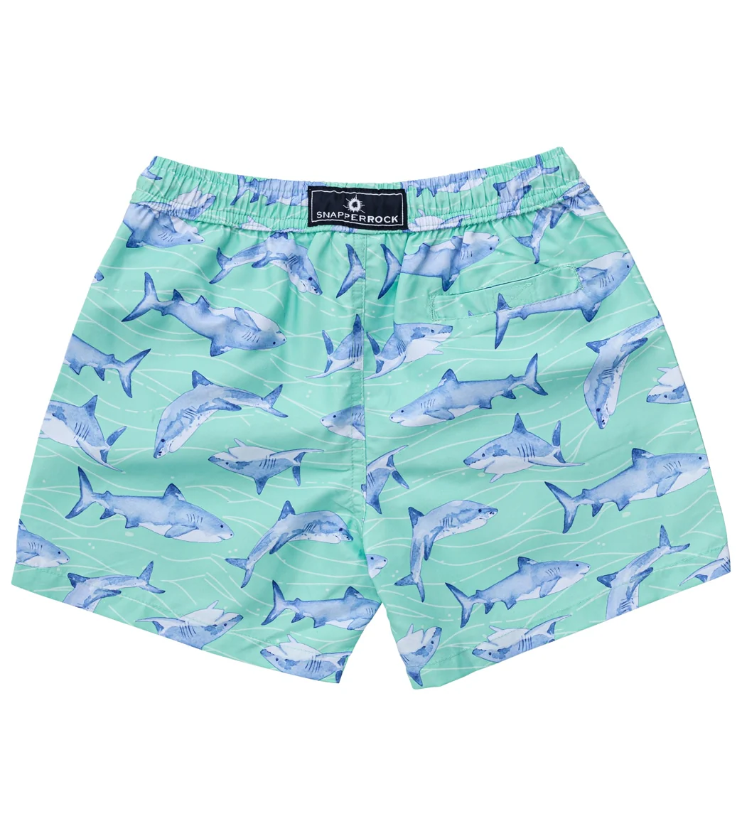 Snapper Rock Boys' Minty Shark Volley Board Short (Toddler, Little Kid, Big Kid) - Image 2