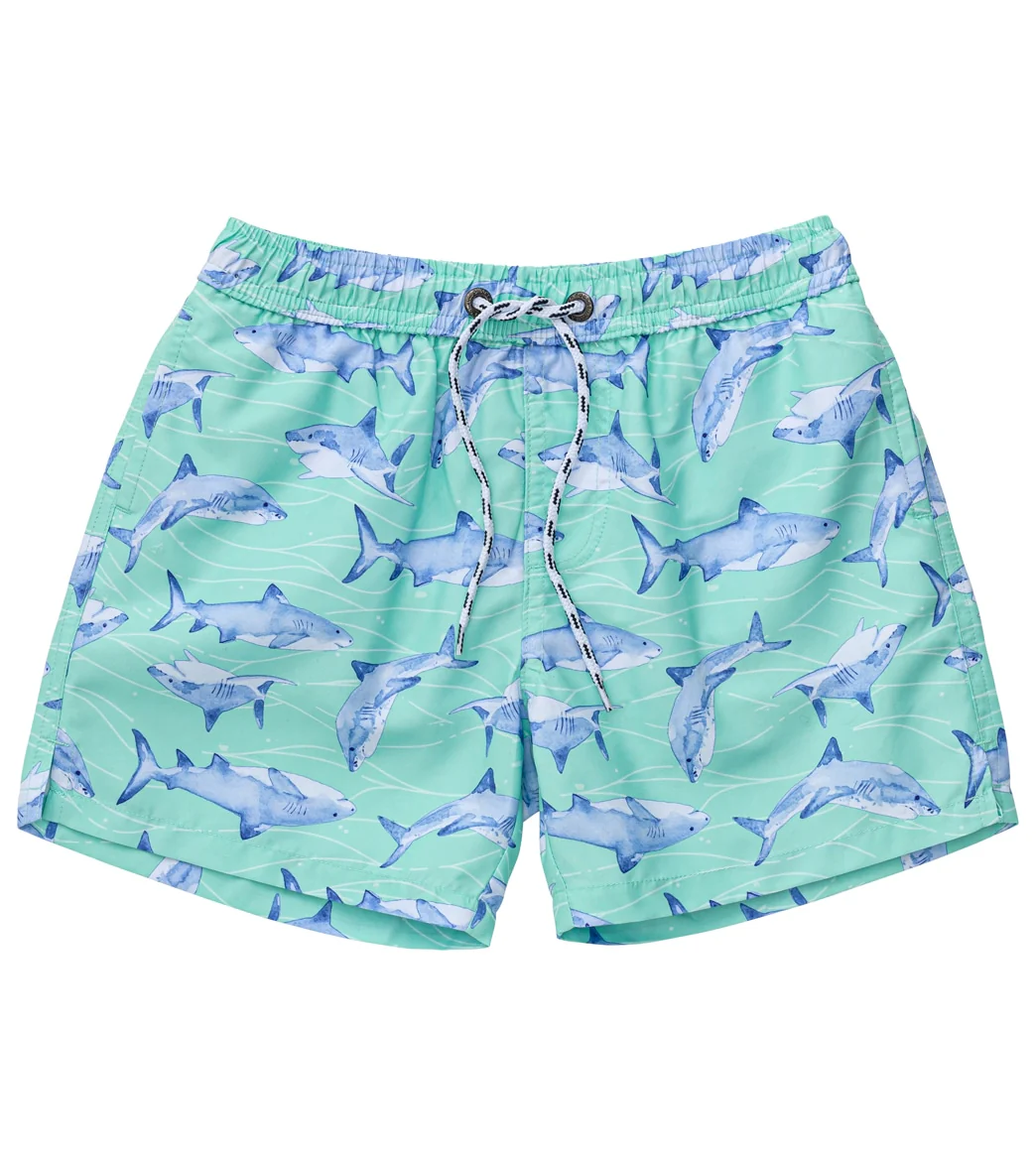 Snapper Rock Boys' Minty Shark Volley Board Short (Toddler, Little Kid, Big Kid) - Image 9