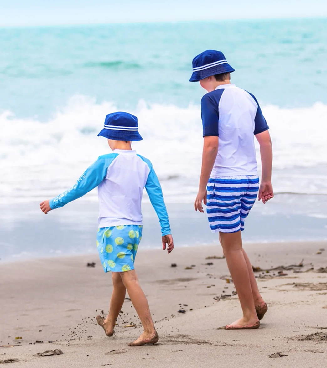 Snapper Rock Boys' Navy Surf Bucket Hat - Image 3