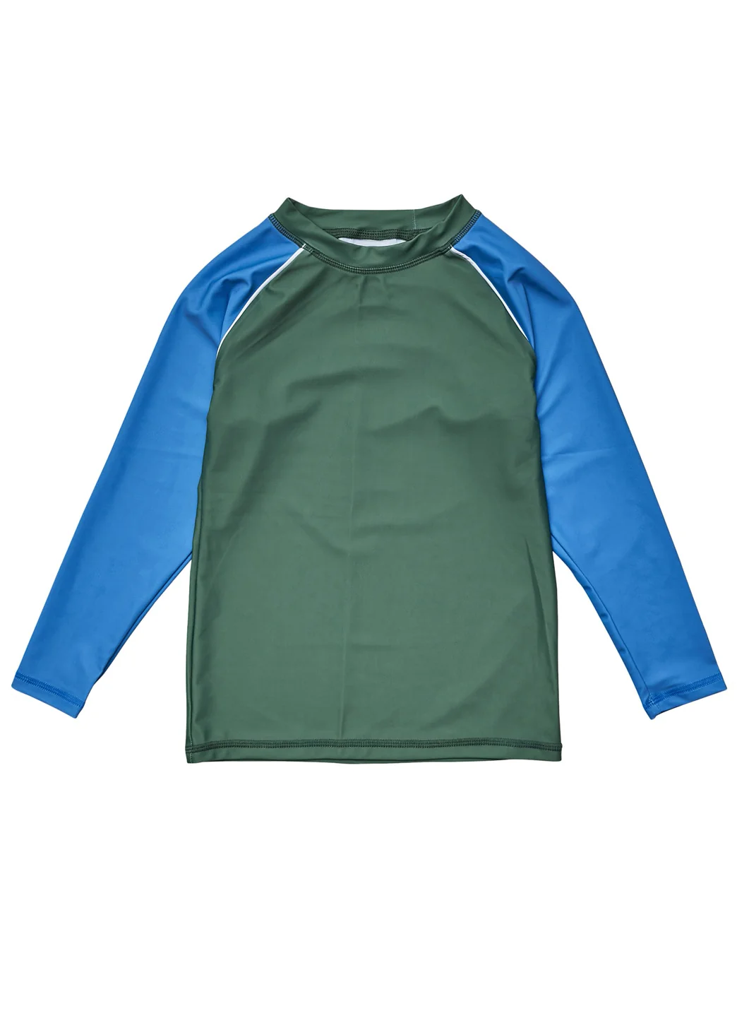 Snapper Rock Boys' Olive Blue Long Sleeve Rash Guard (Toddler, Little Kid, Big Kid) - Image 8