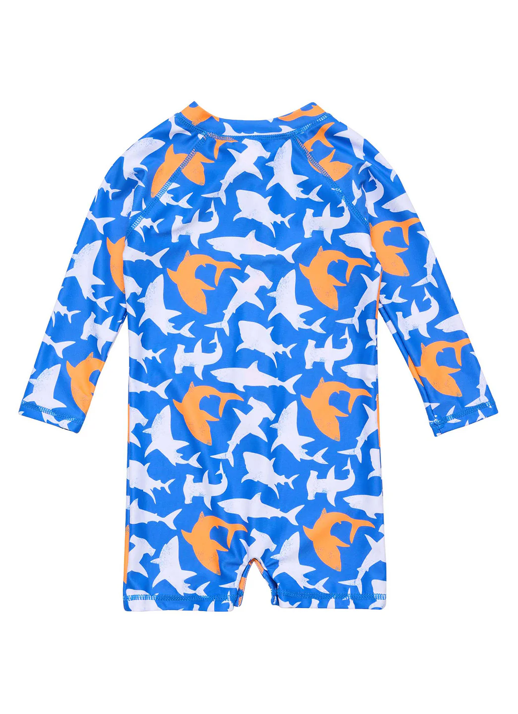 Snapper Rock Boys' Shark Squad Long Sleeve Sunsuit (Baby) - Image 4
