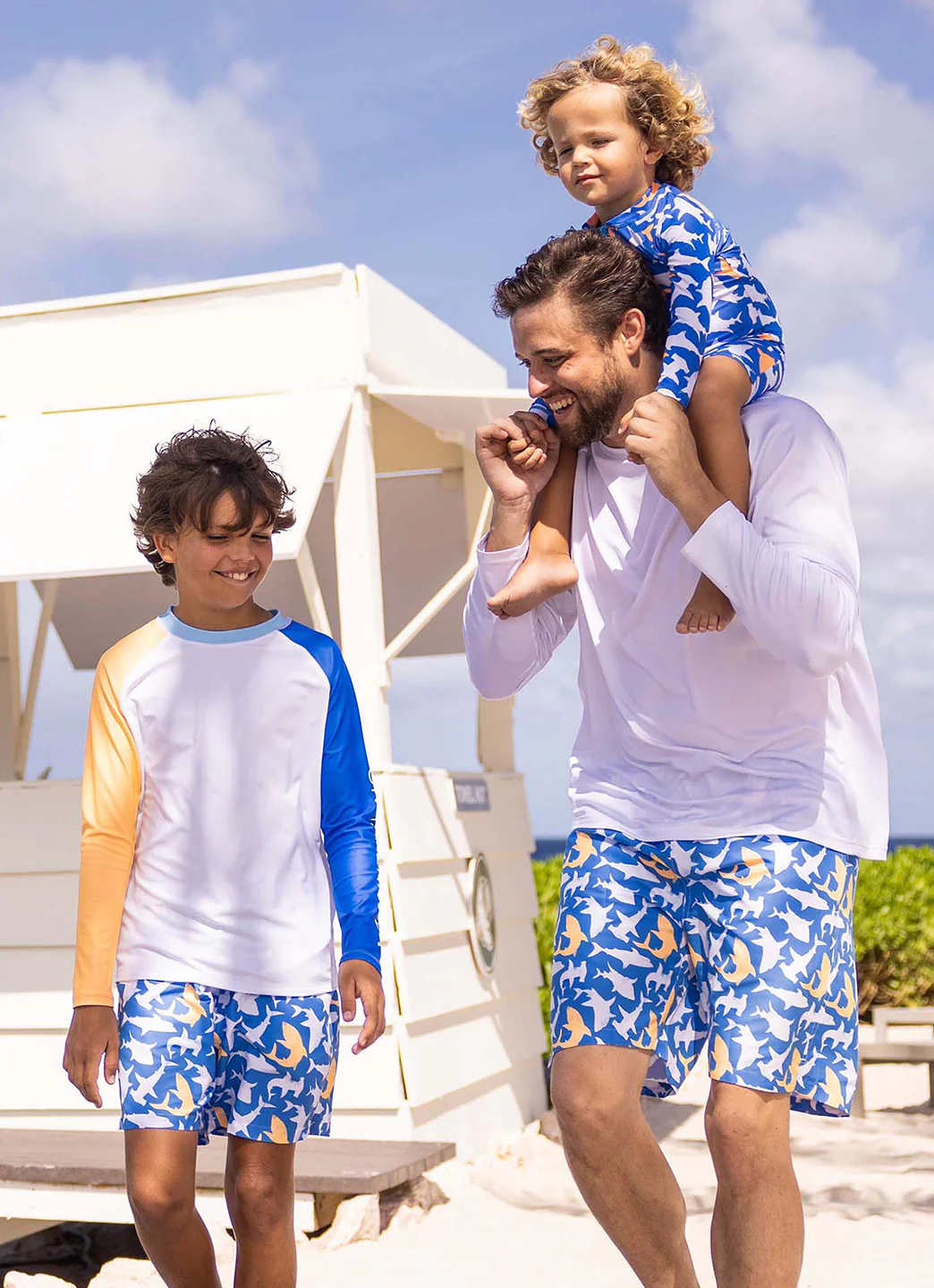 Snapper Rock Boys' Shark Squad Long Sleeve Sunsuit (Baby) - Image 5