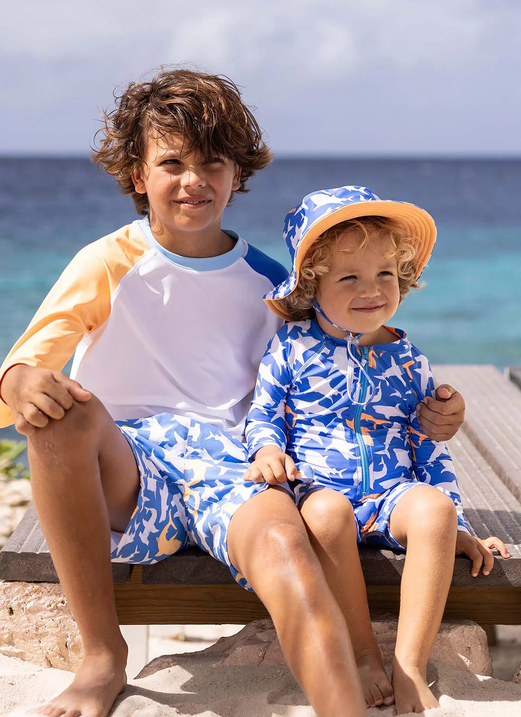 Snapper Rock Boys' Shark Squad Long Sleeve Sunsuit (Baby) - Image 7