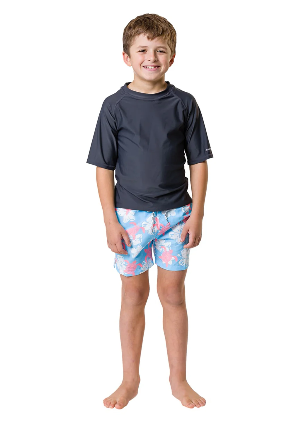 Snapper Rock Boys' Slate SS Rash Top (Toddler, Little Kid, Big Kid) - Image 3