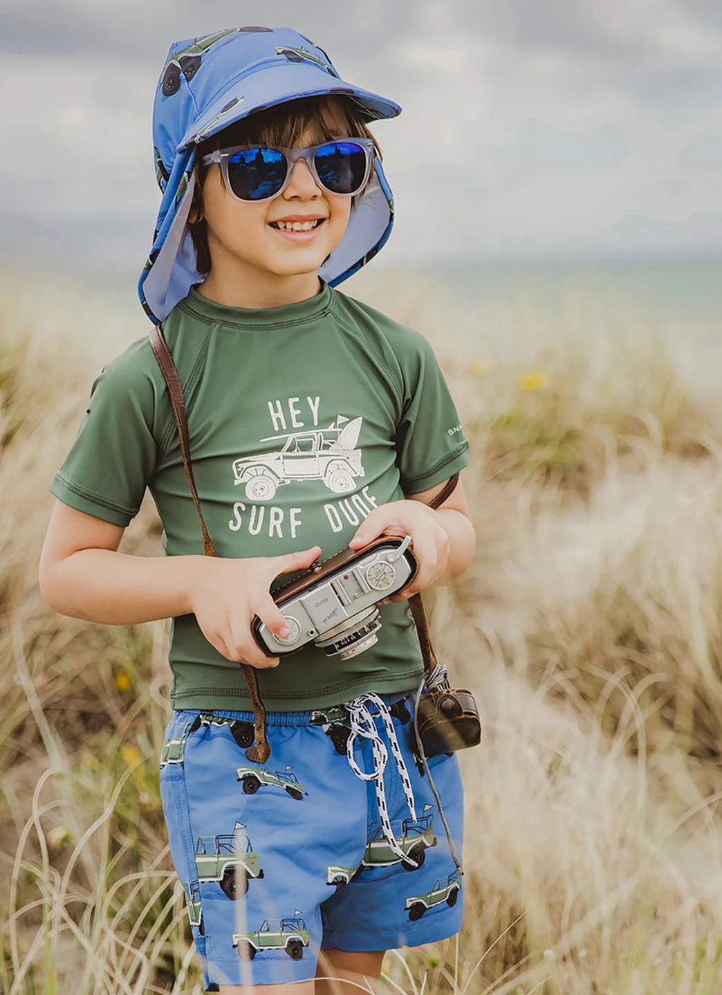 Snapper Rock Boys' Surf Safari Short Sleeve Rash Guard Set (Baby) - Image 3