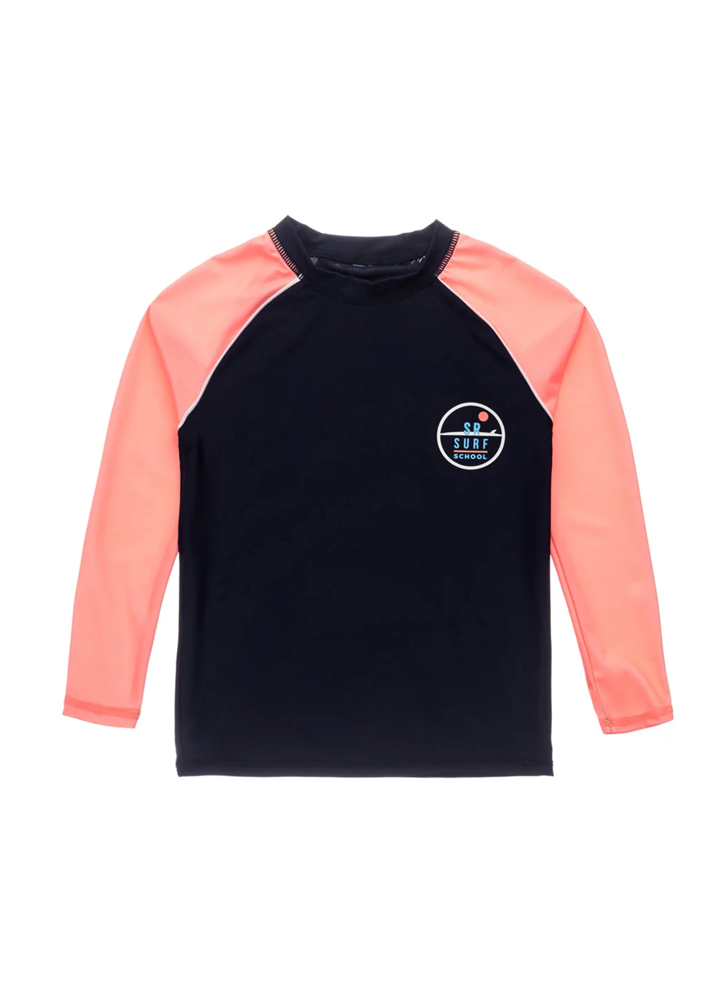 Snapper Rock Boys' Surf School Navy Coral LS Rash Top (Toddler, Little Kid, Big Kid) - Image 5