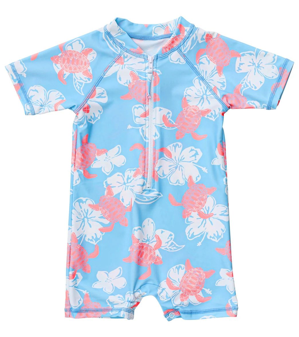 Snapper Rock Boys' Turtle Tide SS Sunsuit (Baby) - Image 6
