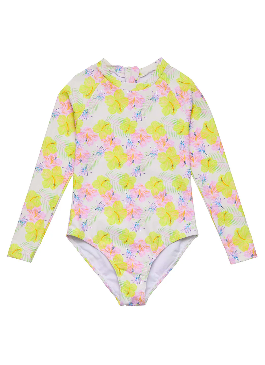 Snapper Rock Girls' Aloha Vacay Sustainable Long Sleeve One Piece Surf Suit (Big Kid) - Image 2