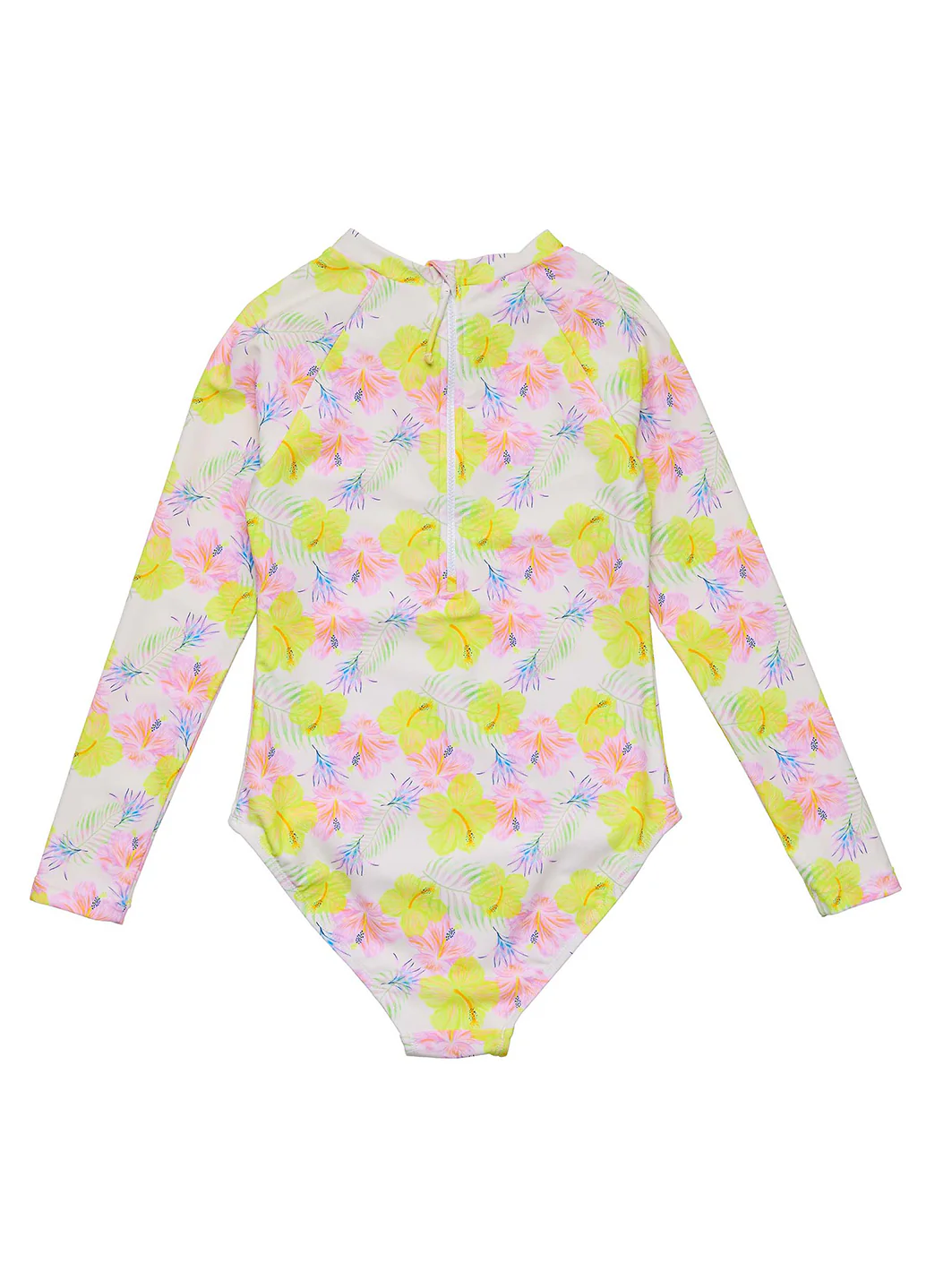 Snapper Rock Girls' Aloha Vacay Sustainable Long Sleeve One Piece Surf Suit (Big Kid) - Image 4