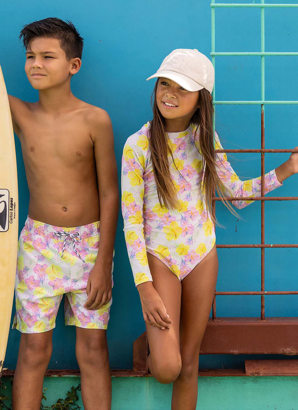 Snapper Rock Girls' Aloha Vacay Sustainable Long Sleeve One Piece Surf Suit (Big Kid) - Image 7