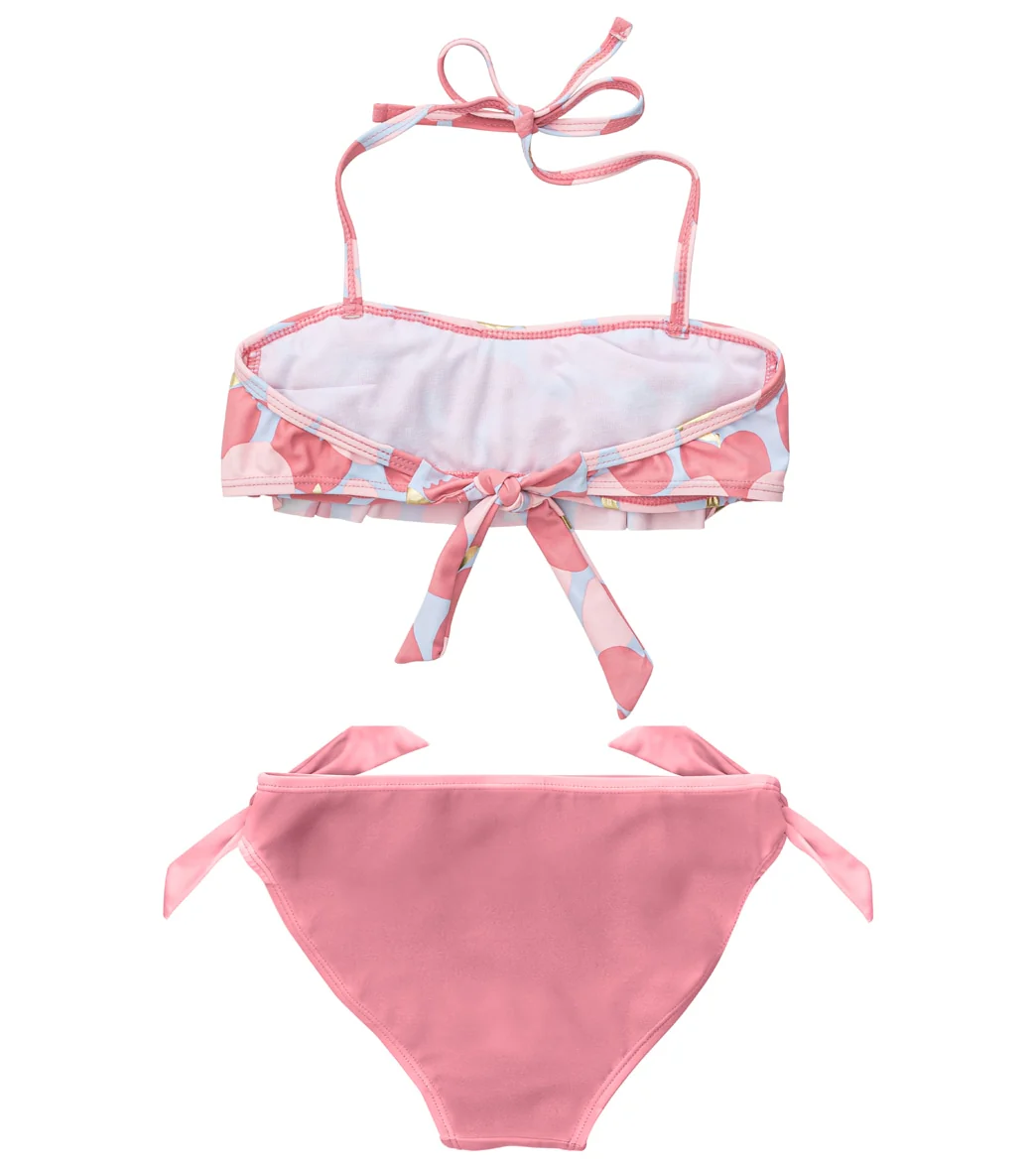 Snapper Rock Girls' Apple Love Bandeau Bikini Set (Toddler, Little Kid) - Image 2